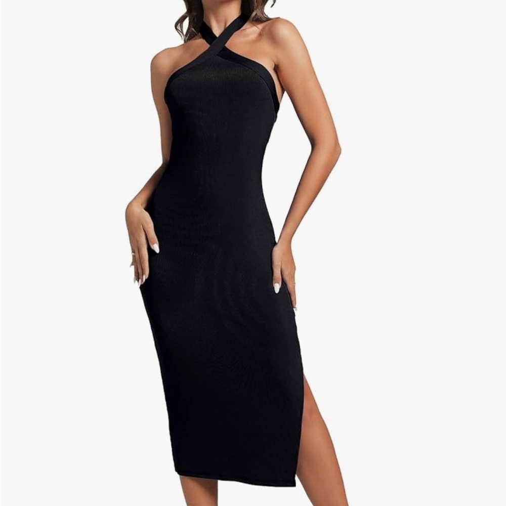 Black Halter Dress